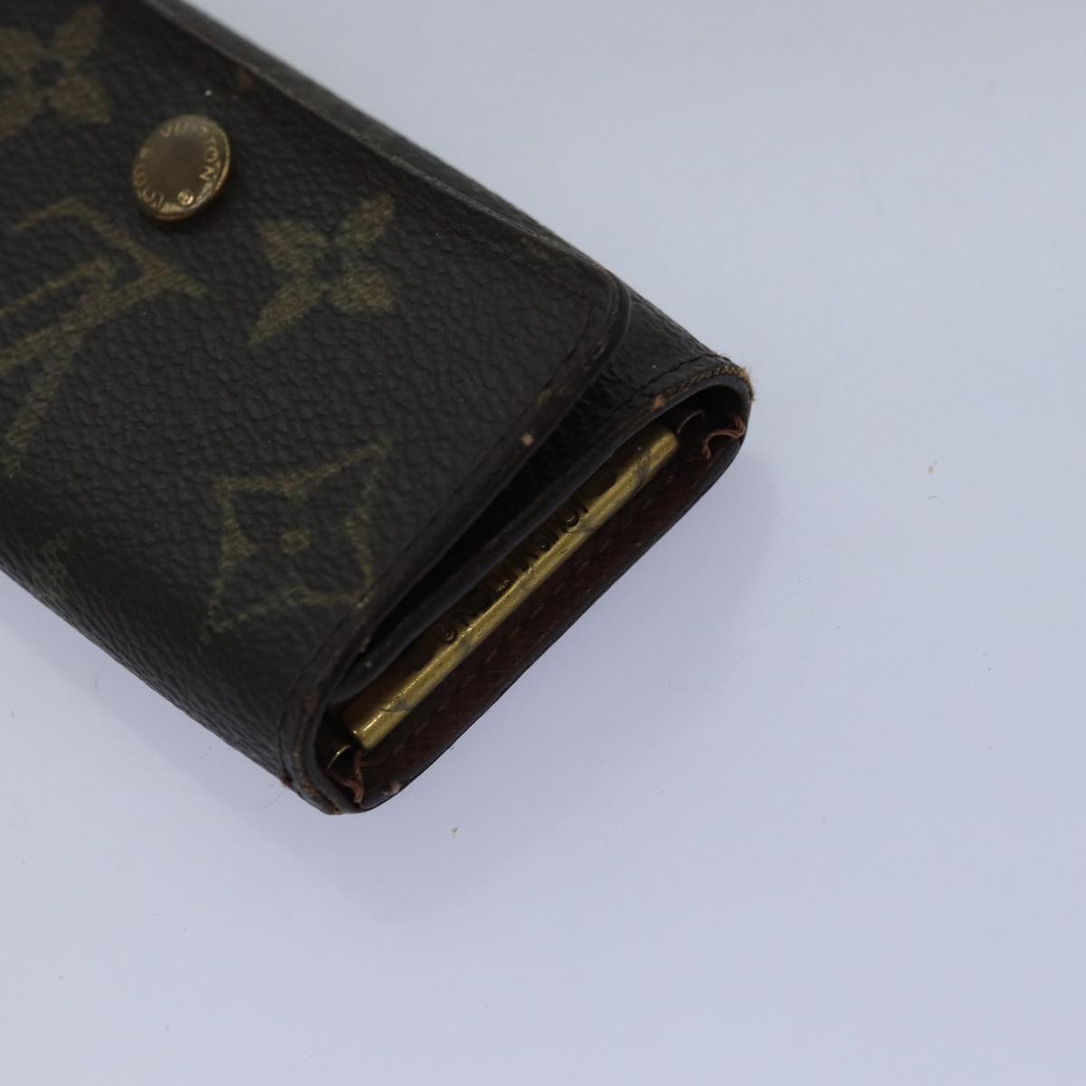 LOUIS VUITTON Monogram Key Case 8Set LV Auth fm3487