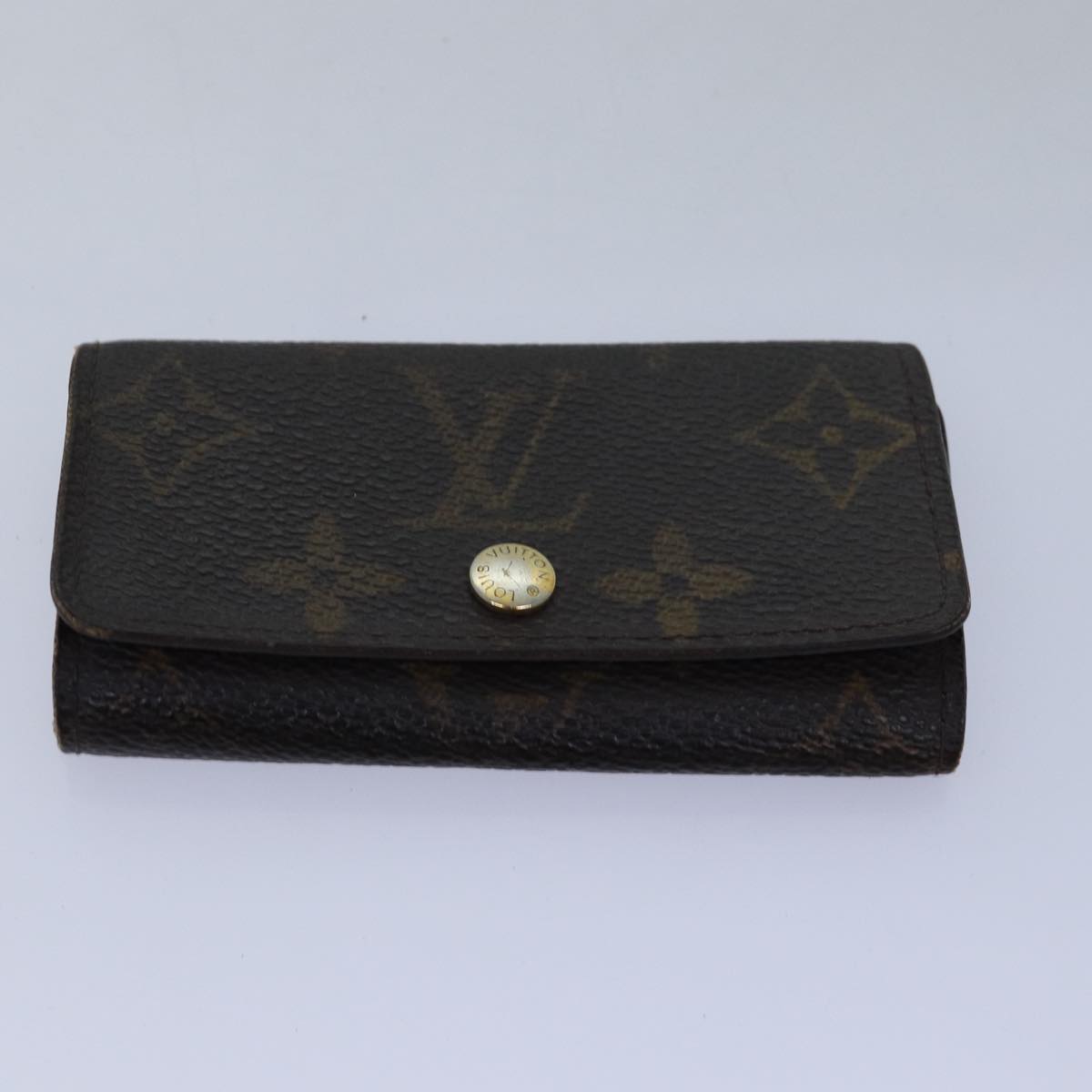 LOUIS VUITTON Monogram Key Case 8Set LV Auth fm3487