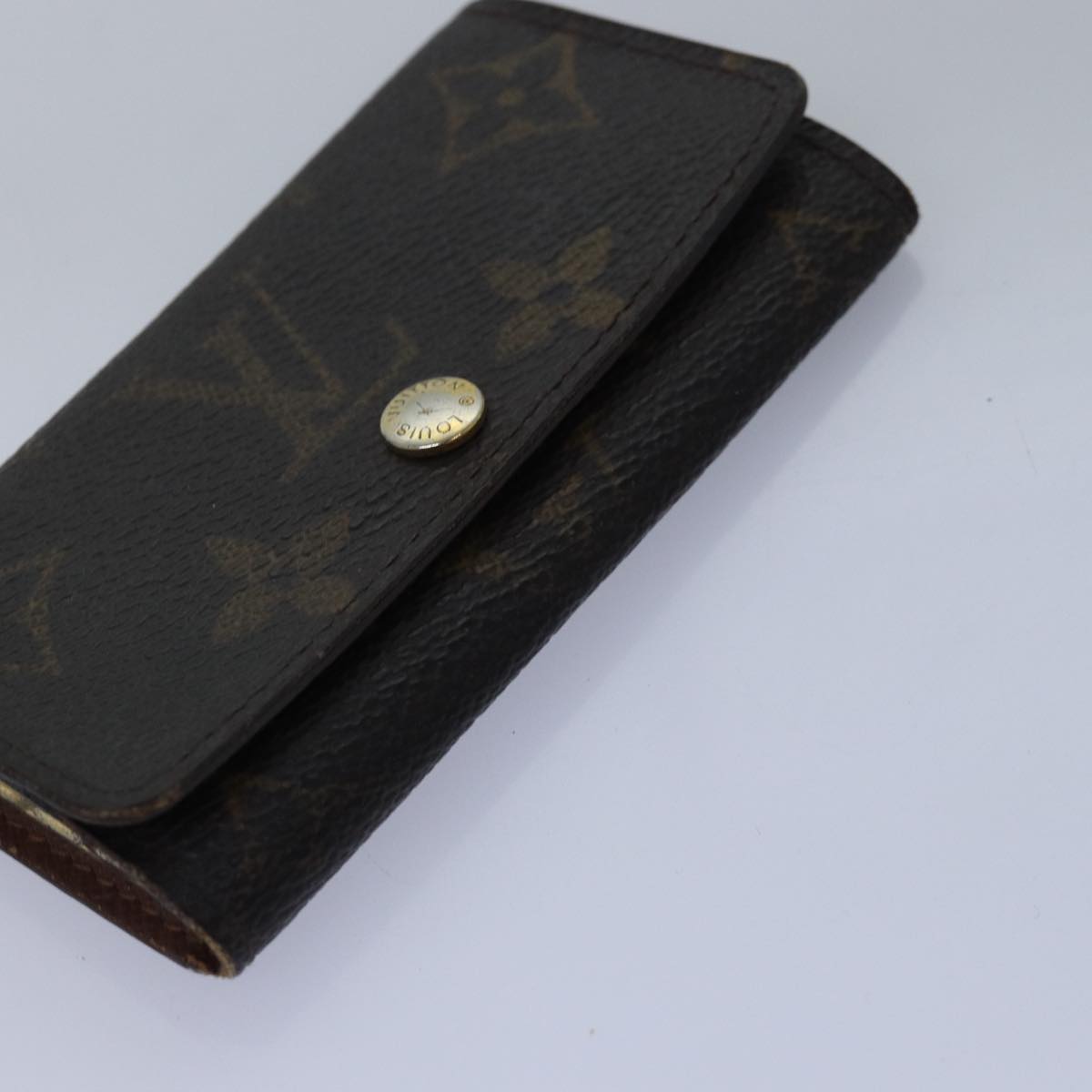 LOUIS VUITTON Monogram Key Case 8Set LV Auth fm3487