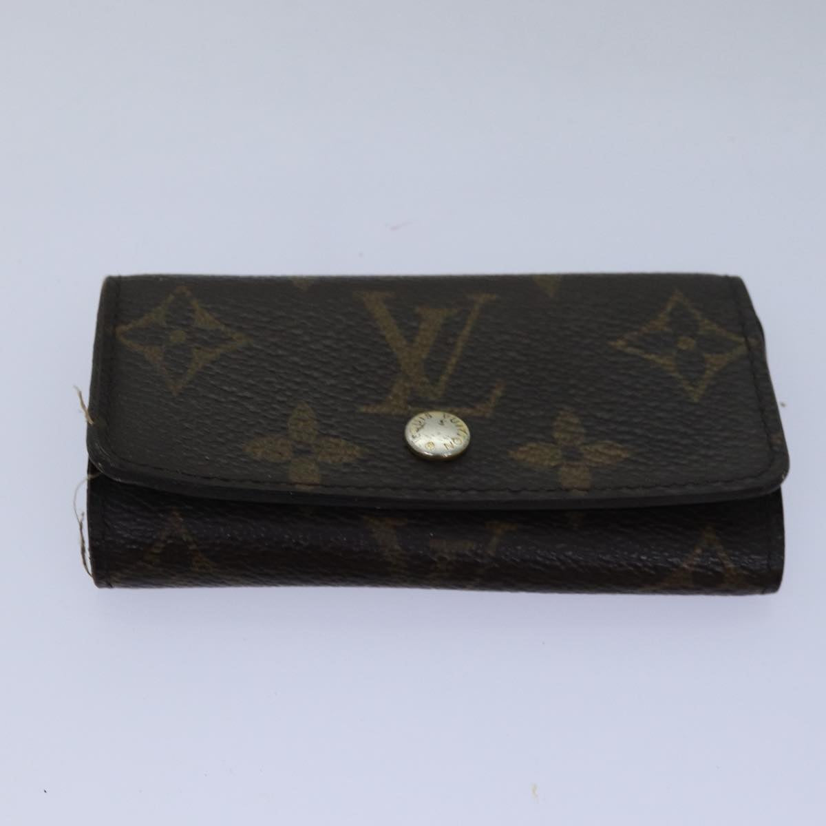 LOUIS VUITTON Monogram Key Case 8Set LV Auth fm3487