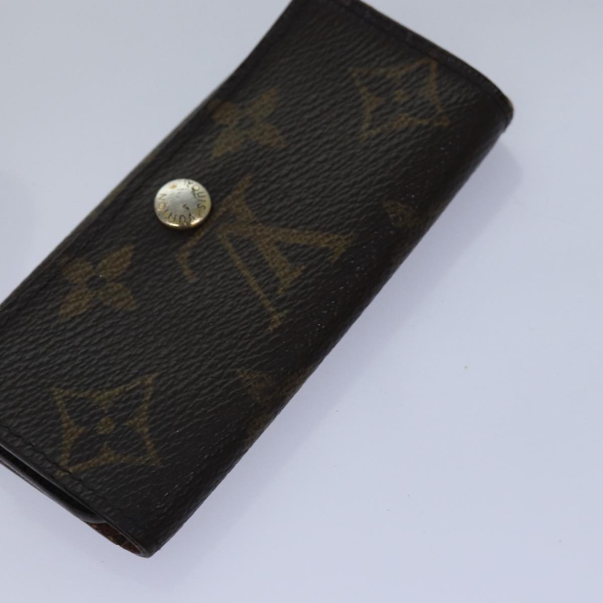 LOUIS VUITTON Monogram Key Case 8Set LV Auth fm3487