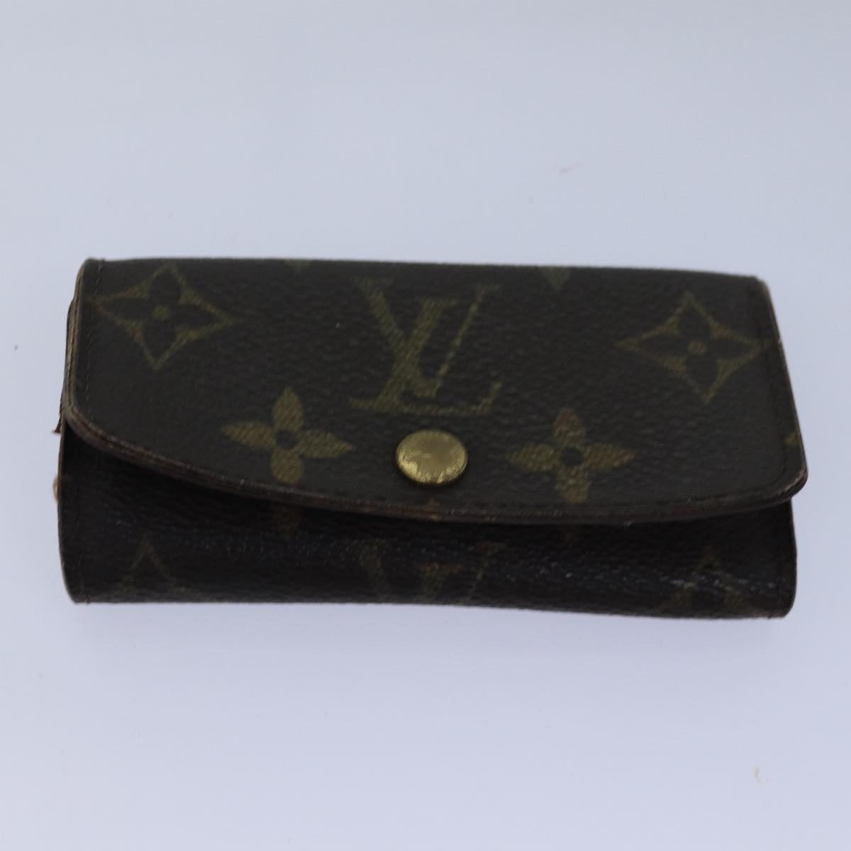 LOUIS VUITTON Monogram Key Case 8Set LV Auth fm3487