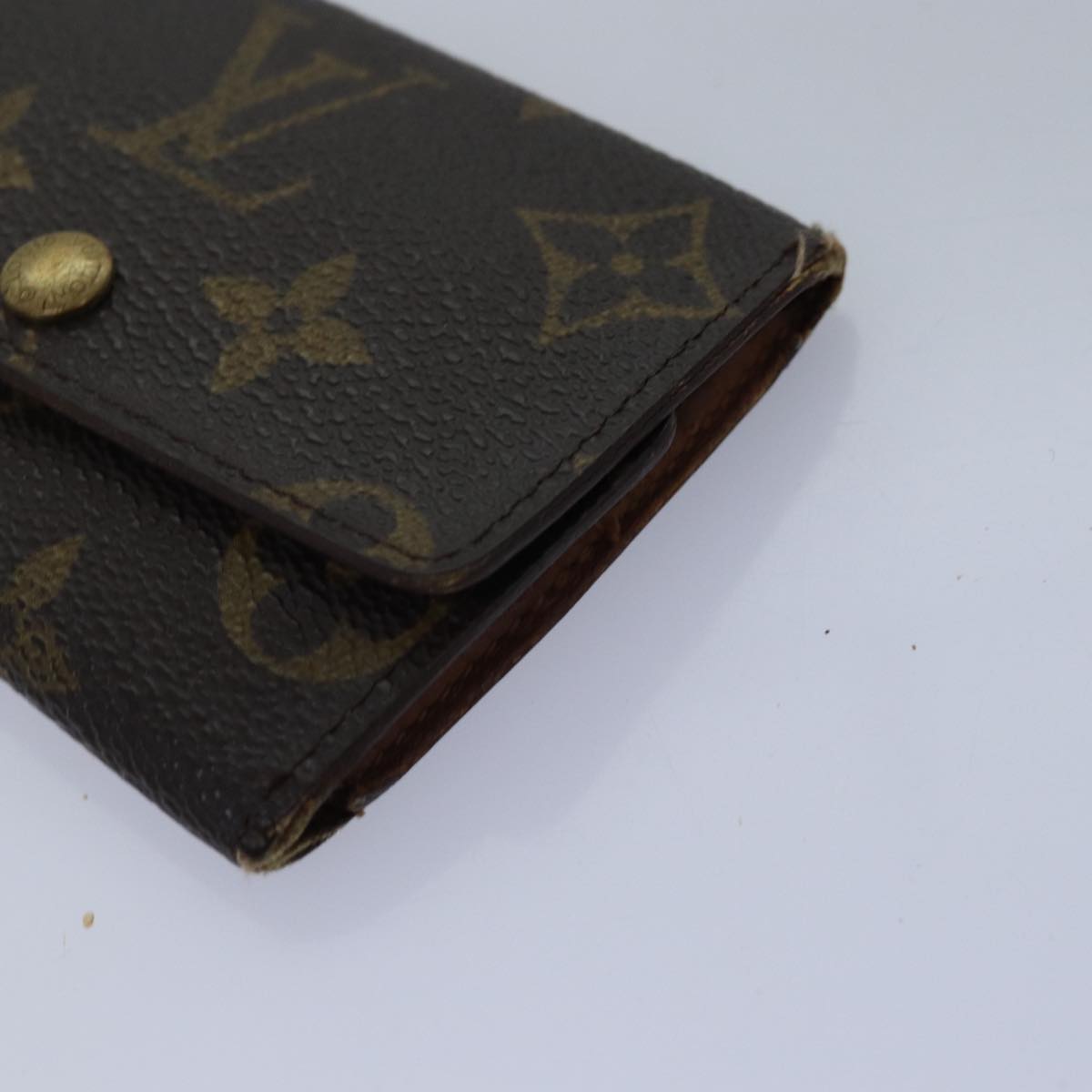 LOUIS VUITTON Monogram Key Case 8Set LV Auth fm3487