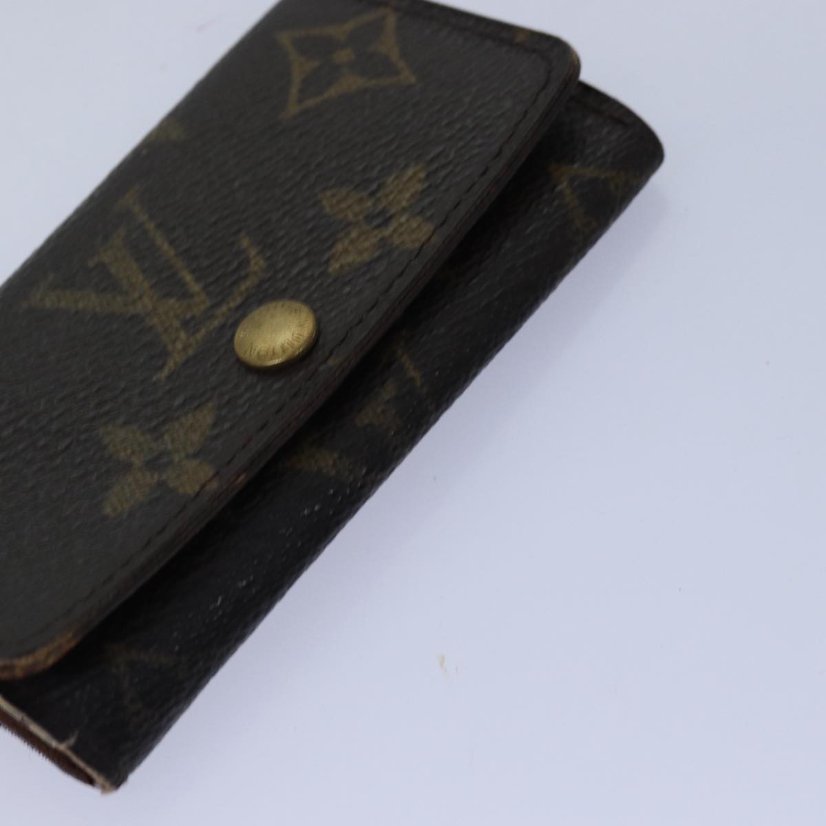 LOUIS VUITTON Monogram Key Case 8Set LV Auth fm3487