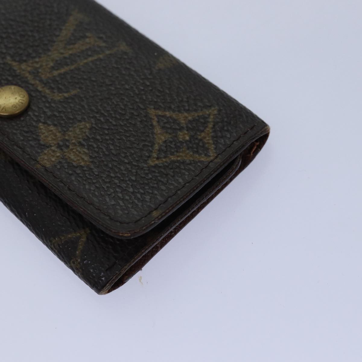 LOUIS VUITTON Monogram Key Case 8Set LV Auth fm3487