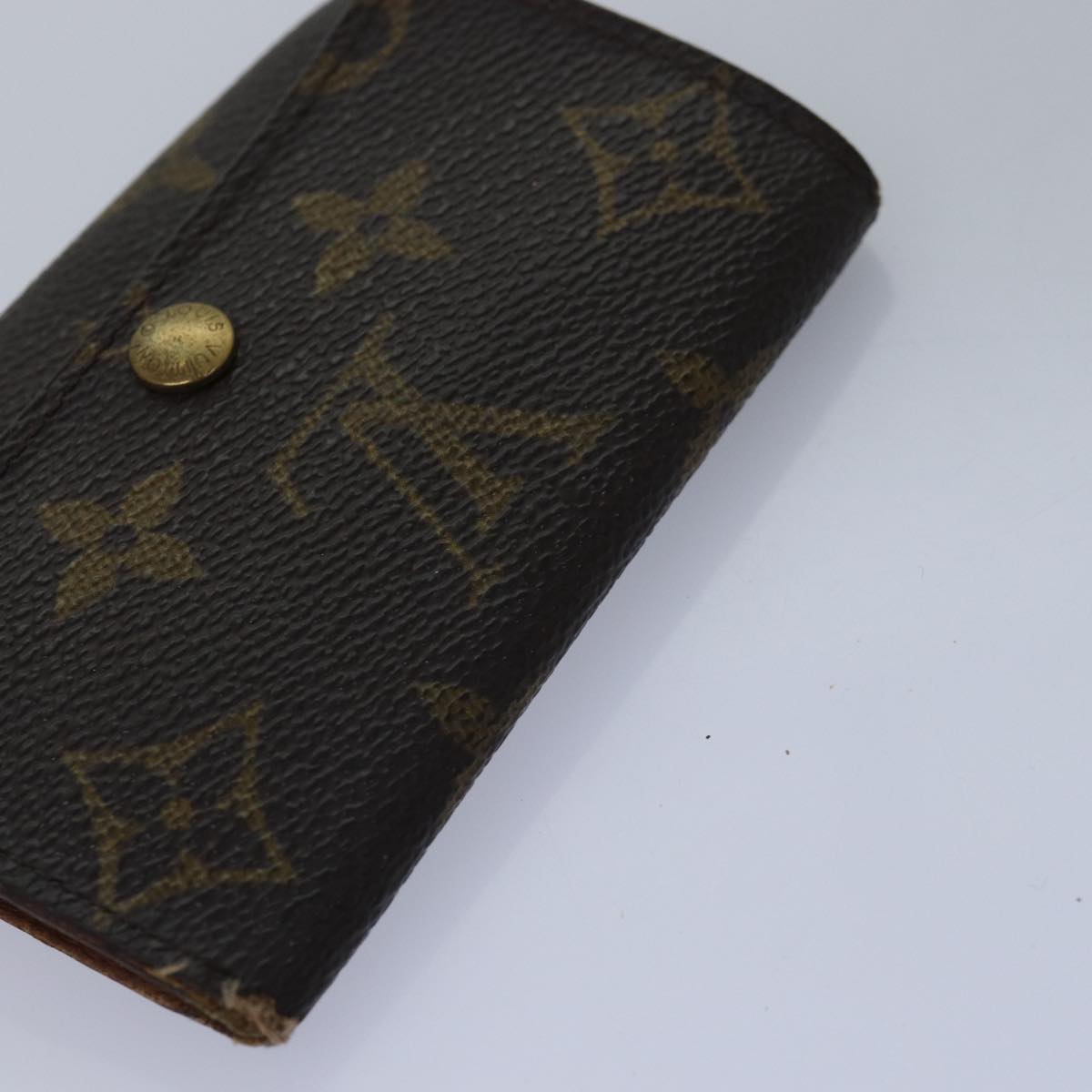 LOUIS VUITTON Monogram Key Case 8Set LV Auth fm3487