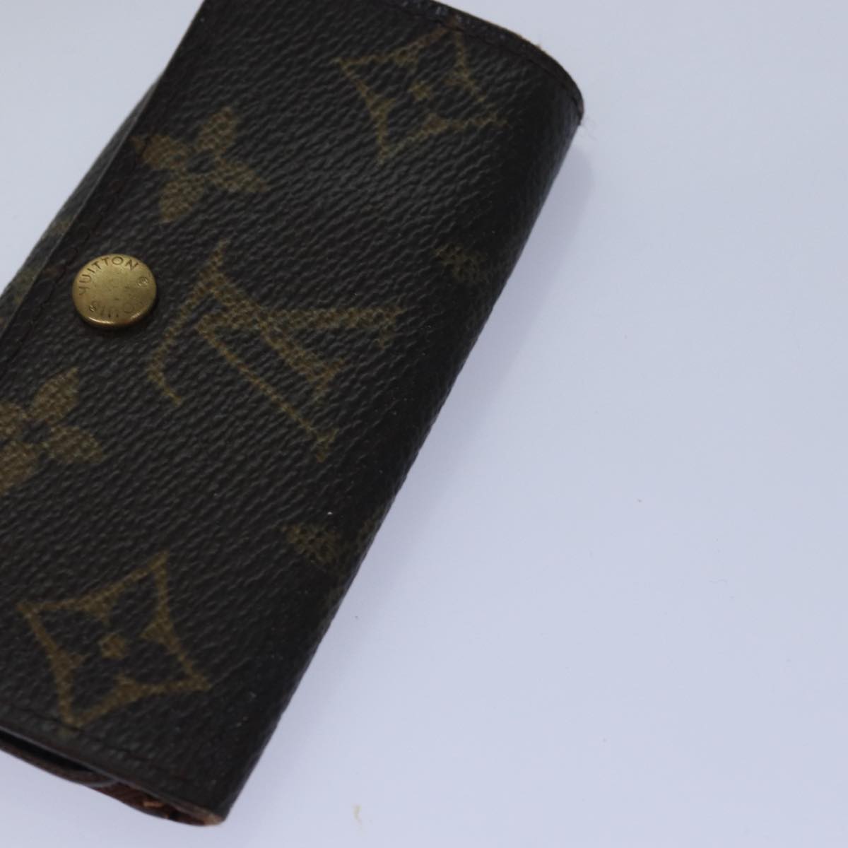 LOUIS VUITTON Monogram Key Case 8Set LV Auth fm3487