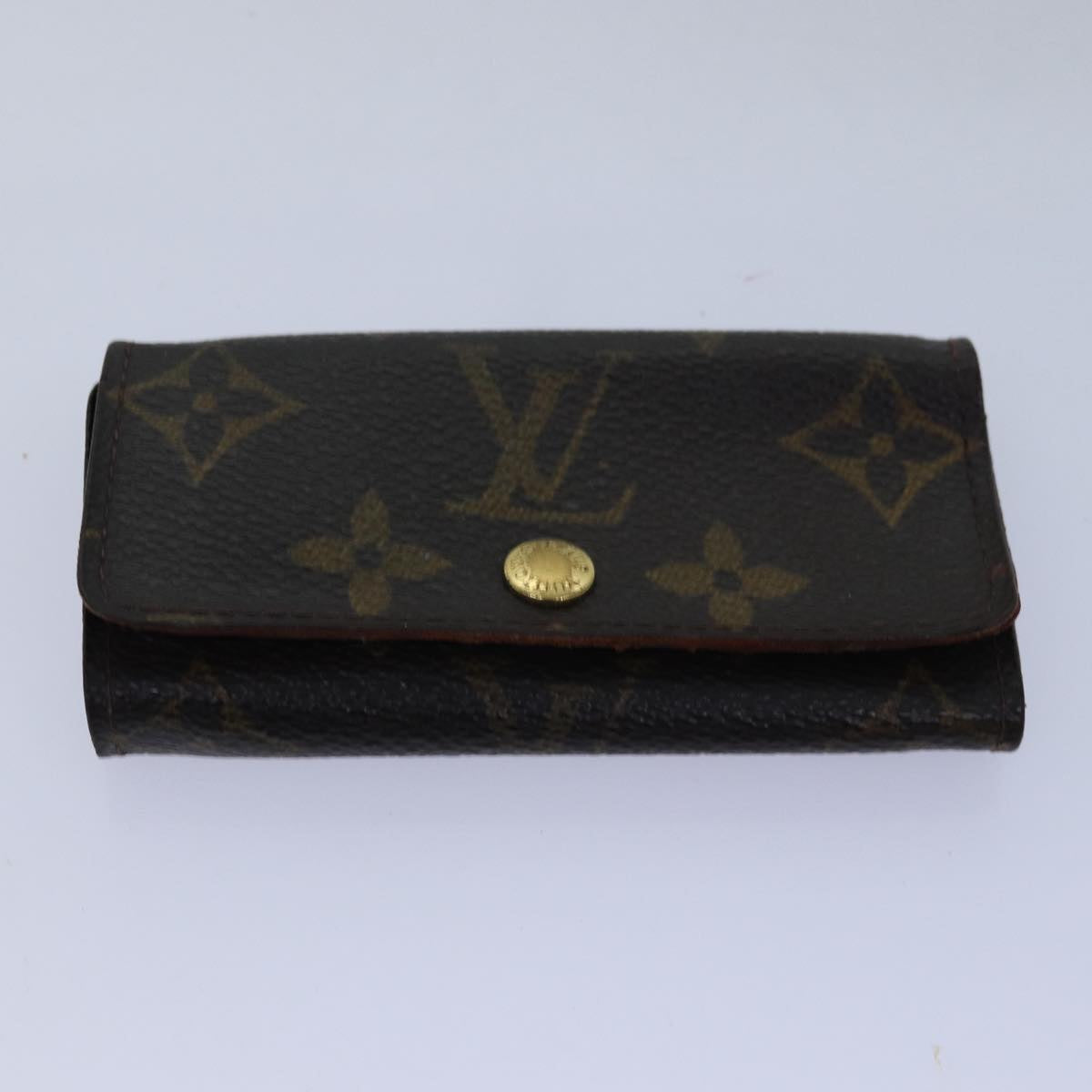 LOUIS VUITTON Monogram Key Case 8Set LV Auth fm3487