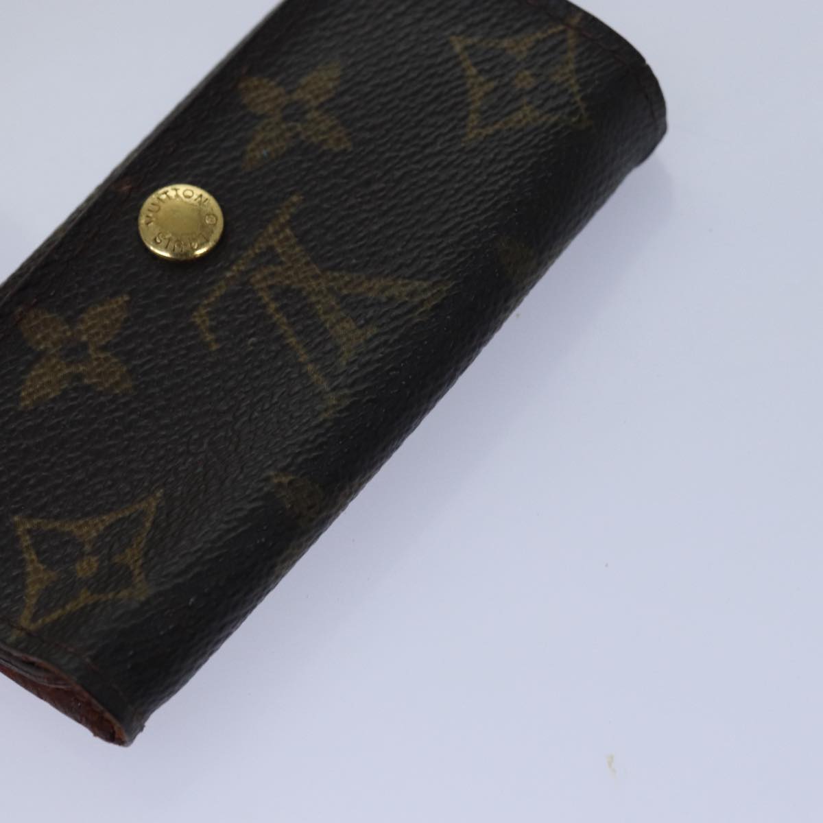 LOUIS VUITTON Monogram Key Case 8Set LV Auth fm3487