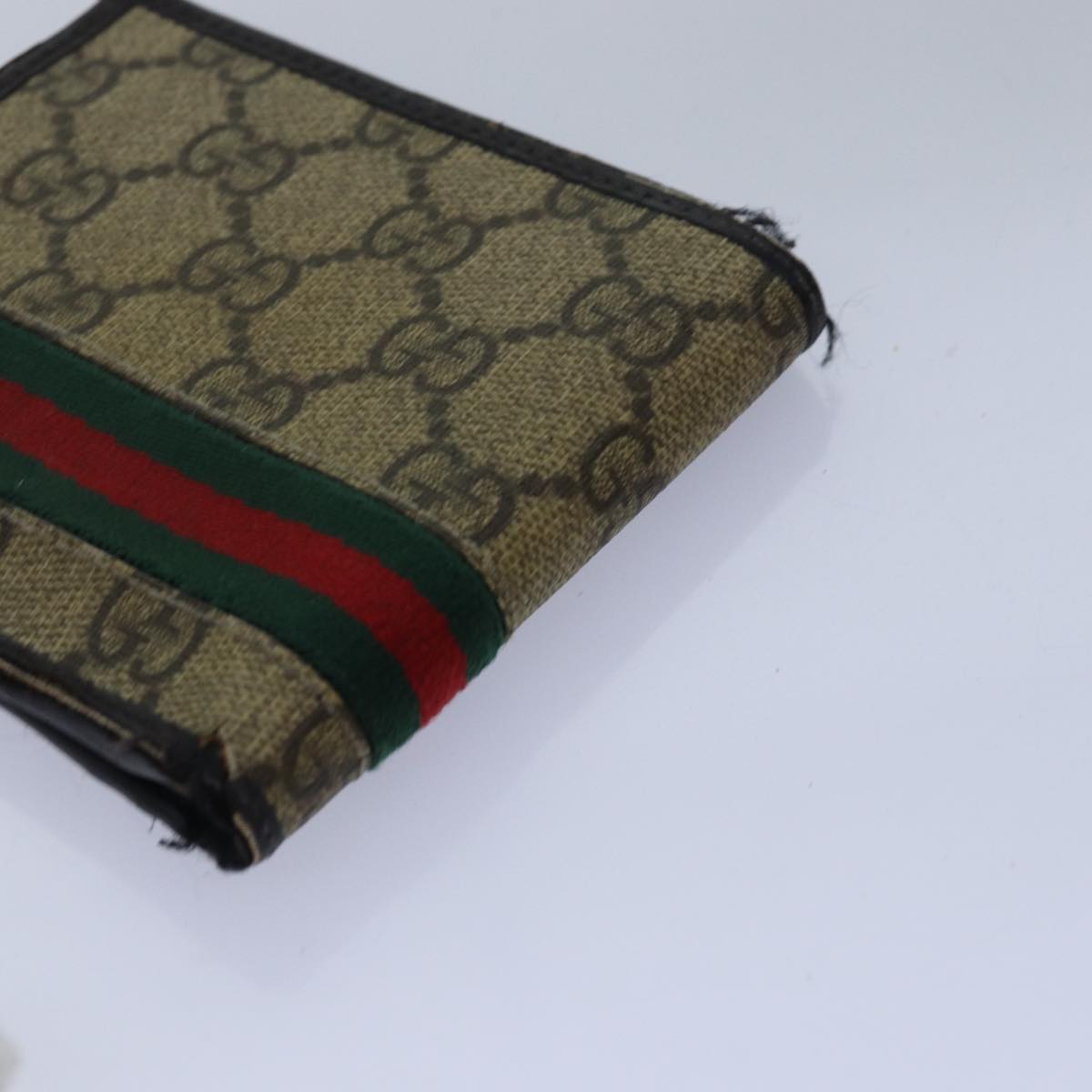 GUCCI GG Canvas Jackie Web Sherry Line Wallet 8Set Black Beige Red Auth fm3491