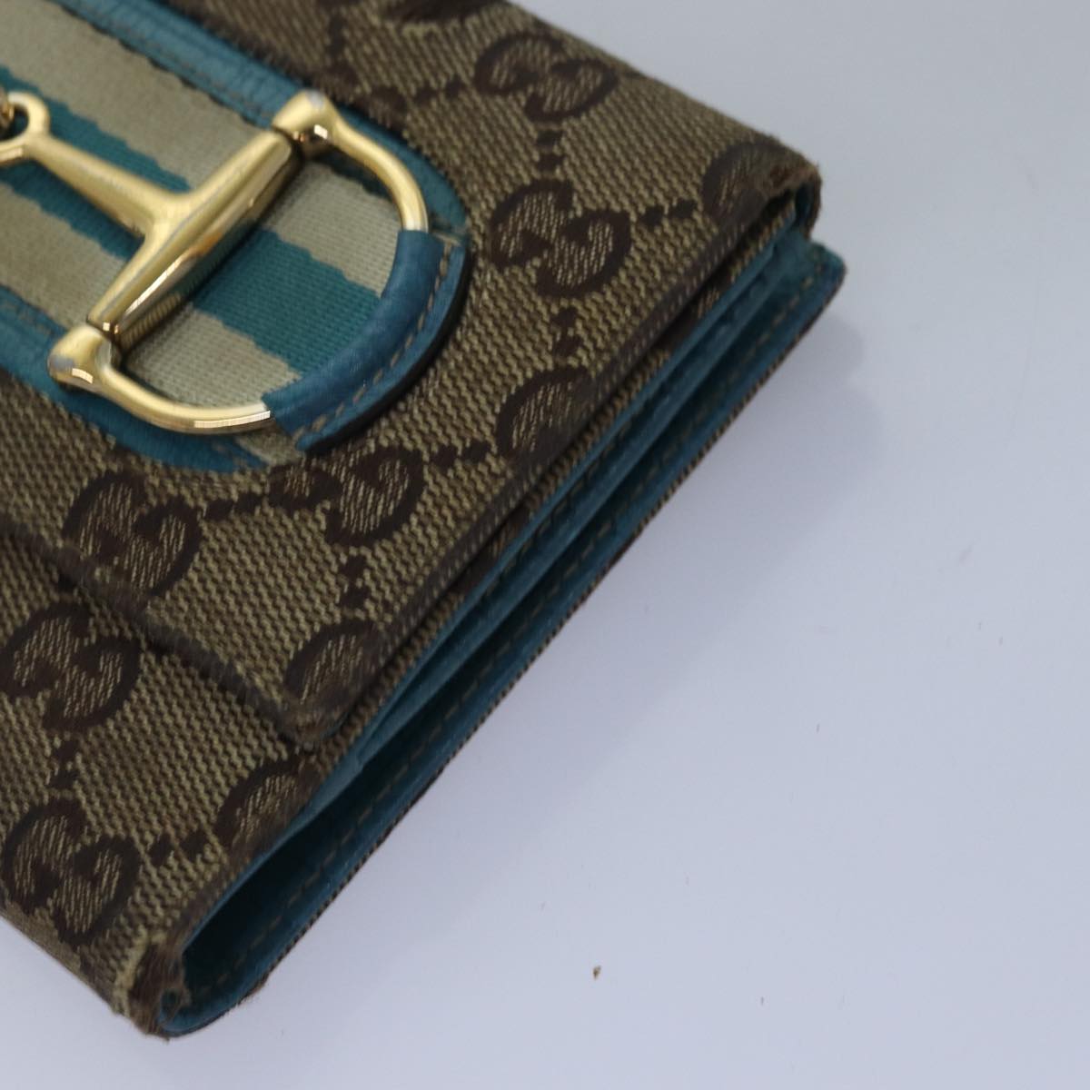 GUCCI GG Canvas Jackie Web Sherry Line Wallet 8Set Black Beige Red Auth fm3491