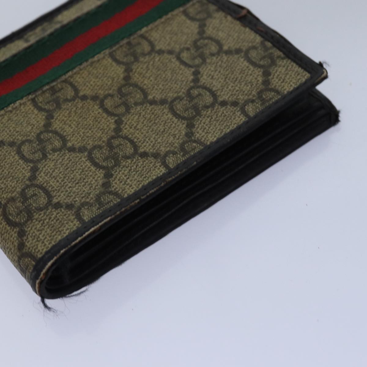 GUCCI GG Canvas Jackie Web Sherry Line Wallet 8Set Black Beige Red Auth fm3491