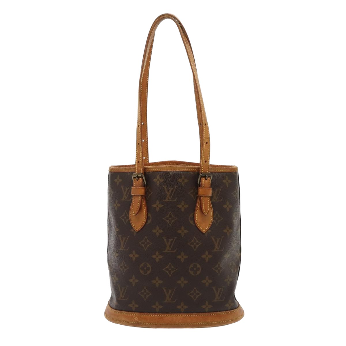 LOUIS VUITTON Monogram Bucket PM Shoulder Bag Vintage M42238 LV Auth fm3498