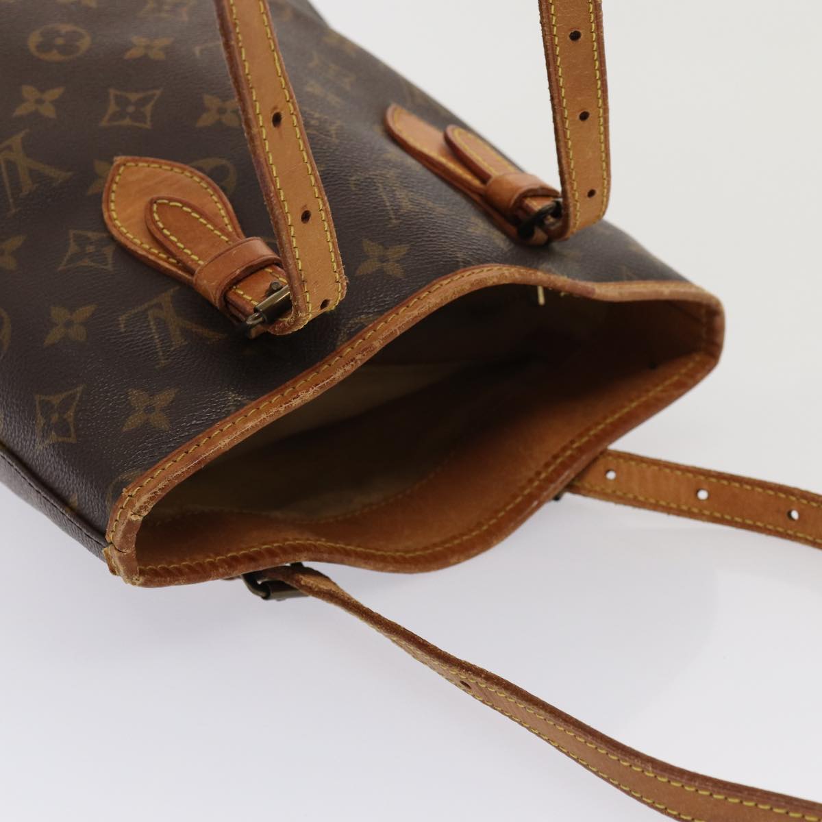 LOUIS VUITTON Monogram Bucket PM Shoulder Bag Vintage M42238 LV Auth fm3498