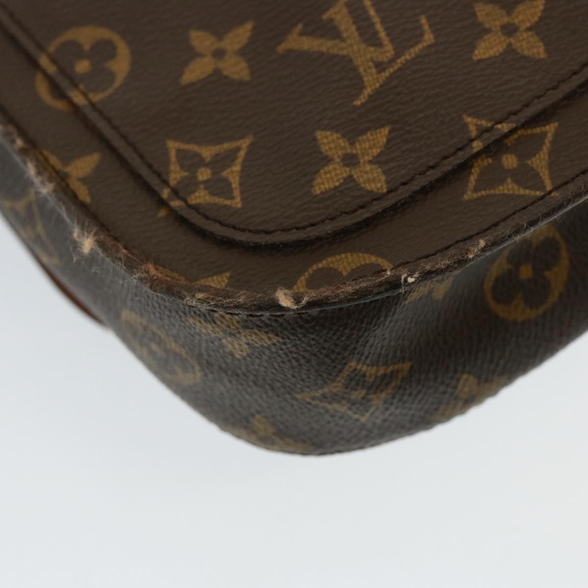 LOUIS VUITTON Monogram Saint Cloud MM Shoulder Bag M51243 LV Auth fm3499