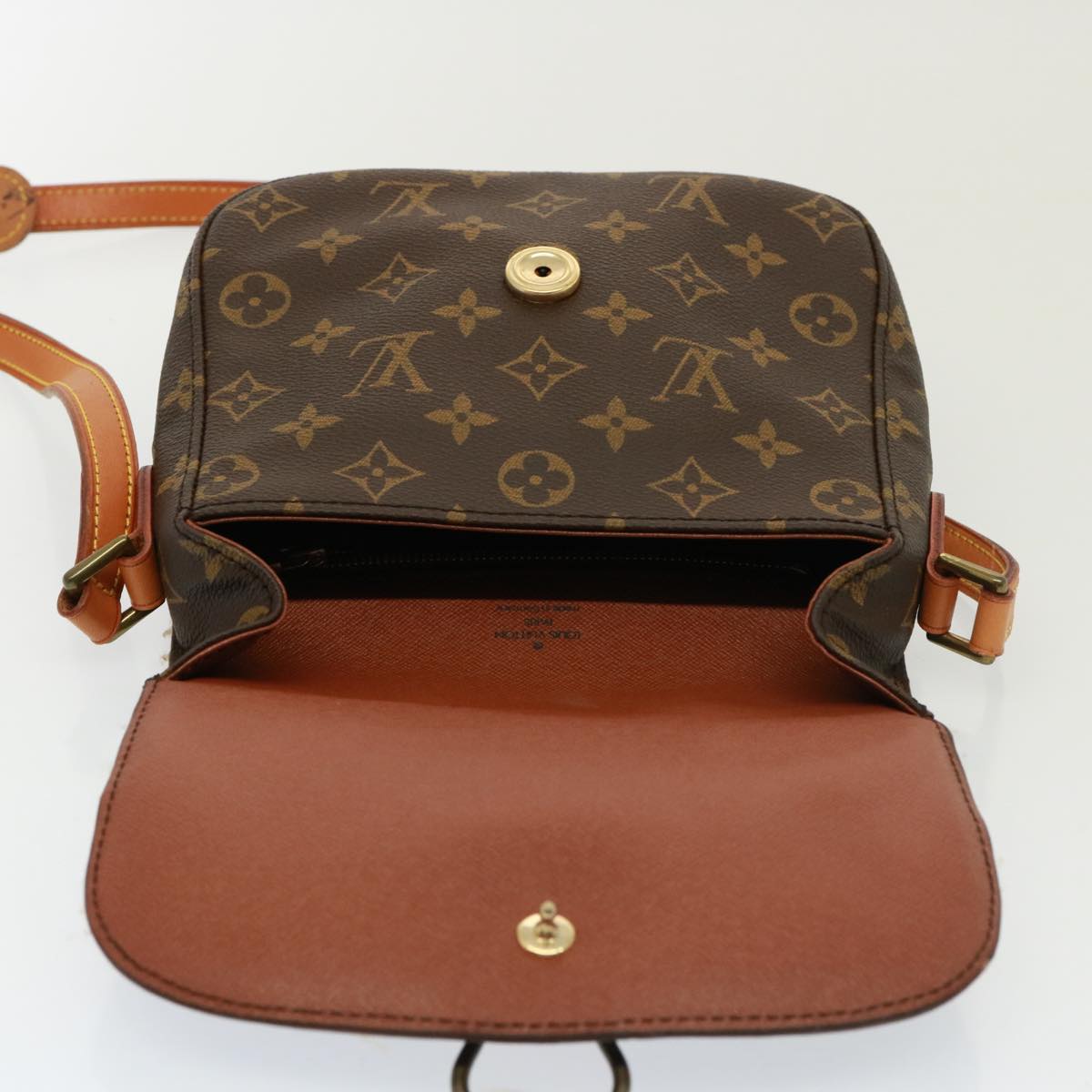 LOUIS VUITTON Monogram Saint Cloud MM Shoulder Bag M51243 LV Auth fm3499