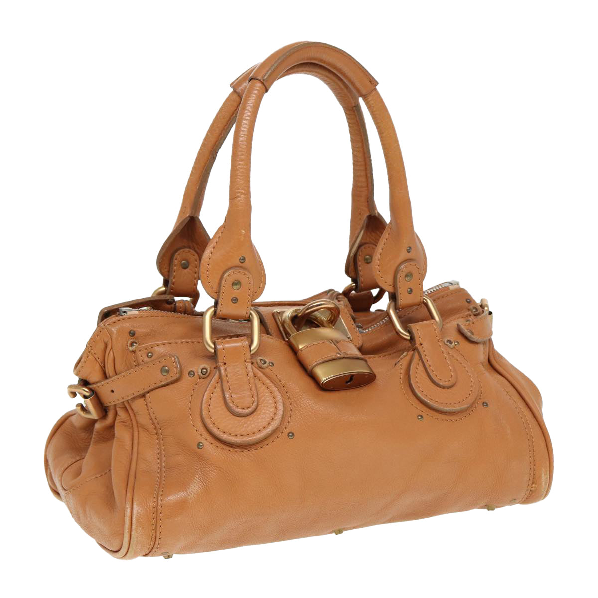 Chloe Paddington Hand Bag Leather Brown Auth fm3527