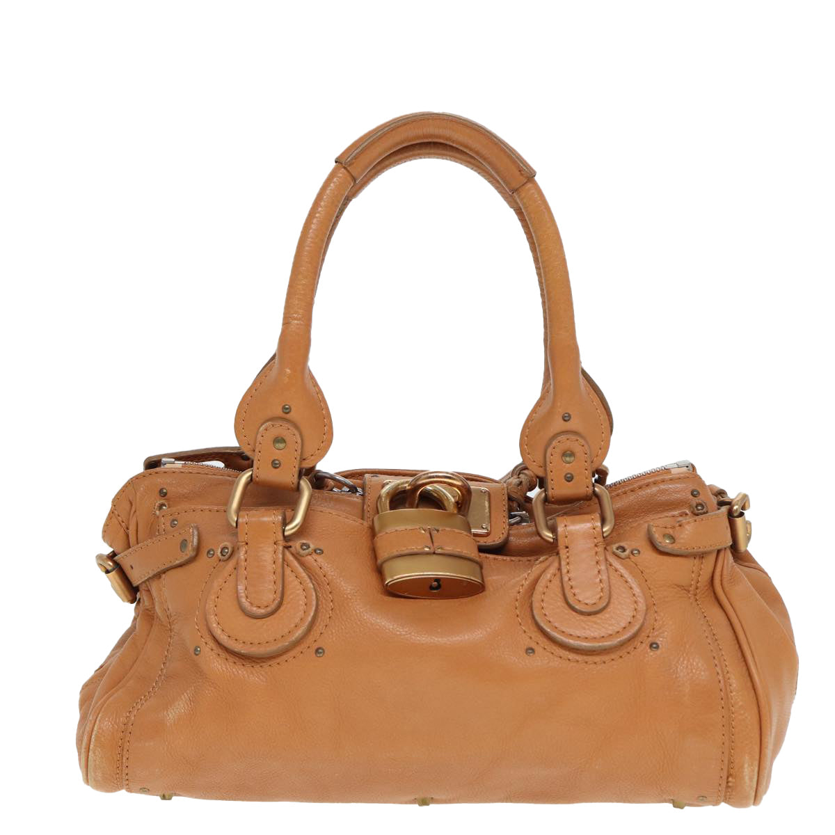 Chloe Paddington Hand Bag Leather Brown Auth fm3527