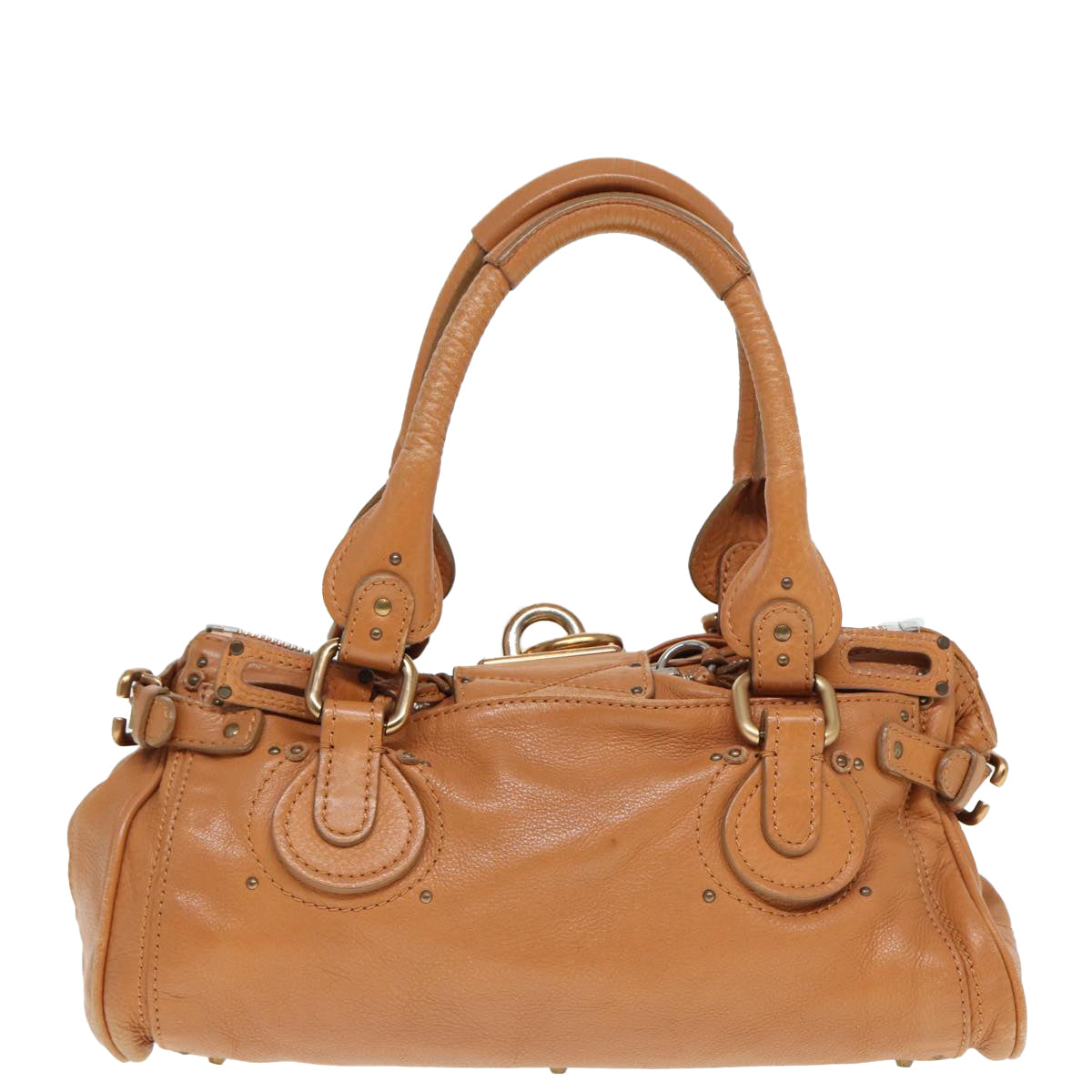 Chloe Paddington Hand Bag Leather Brown Auth fm3527 - 0