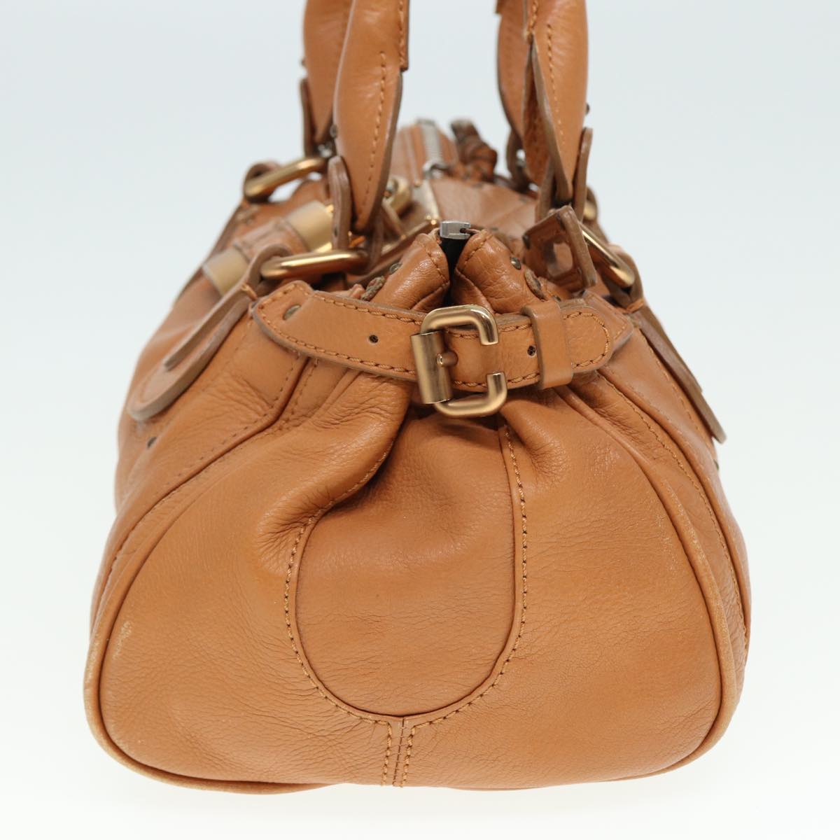 Chloe Paddington Hand Bag Leather Brown Auth fm3527