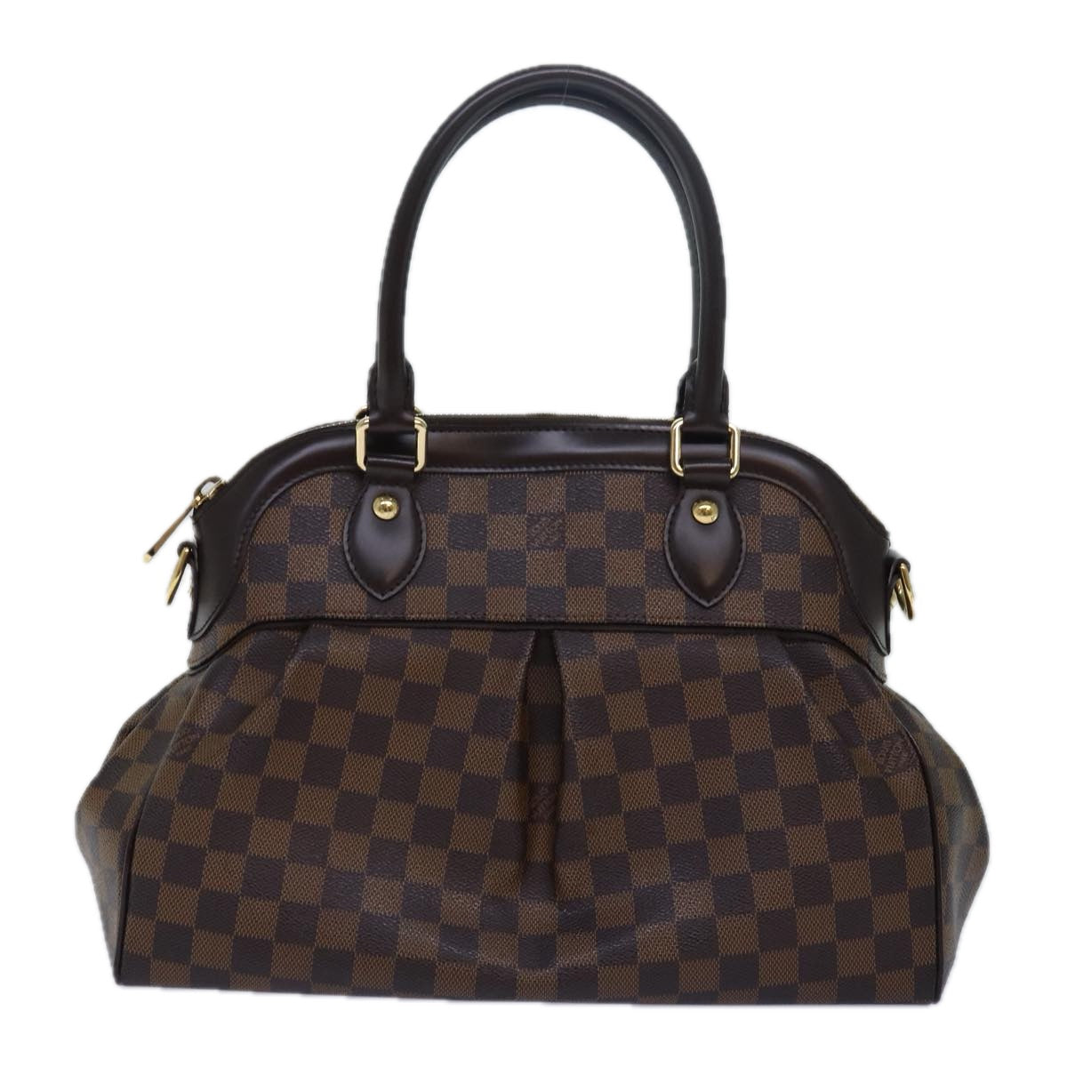 LOUIS VUITTON Damier Ebene Trevi GM Hand Bag 2way N51998 LV Auth fm3530A