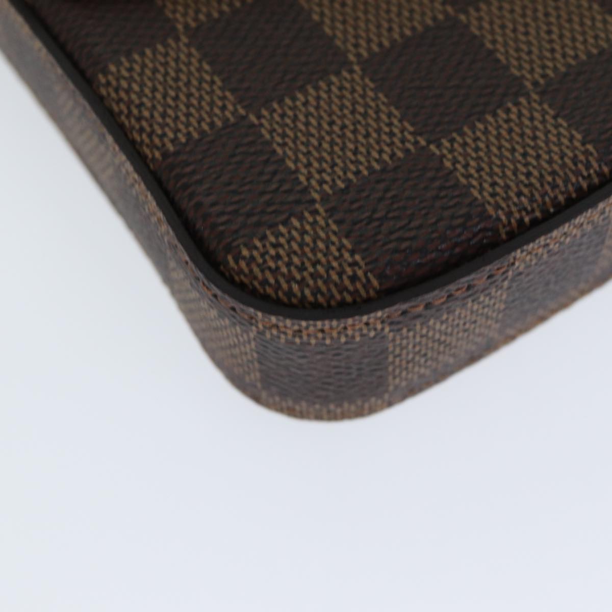 LOUIS VUITTON Damier Ebene Pochette Felice Shoulder Wallet N63032 Auth fm3540S