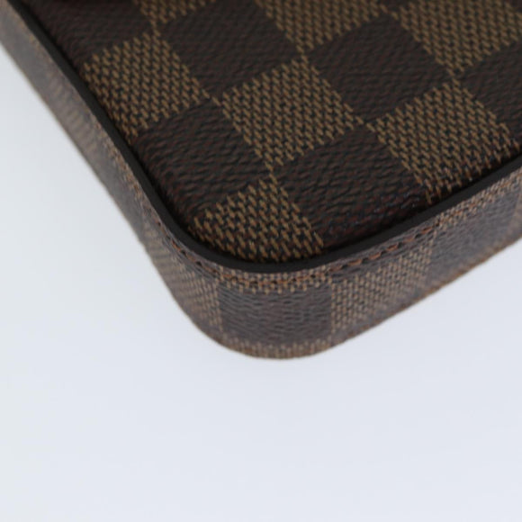 LOUIS VUITTON Damier Ebene Pochette Felice Shoulder Wallet N63032 Auth fm3540SM