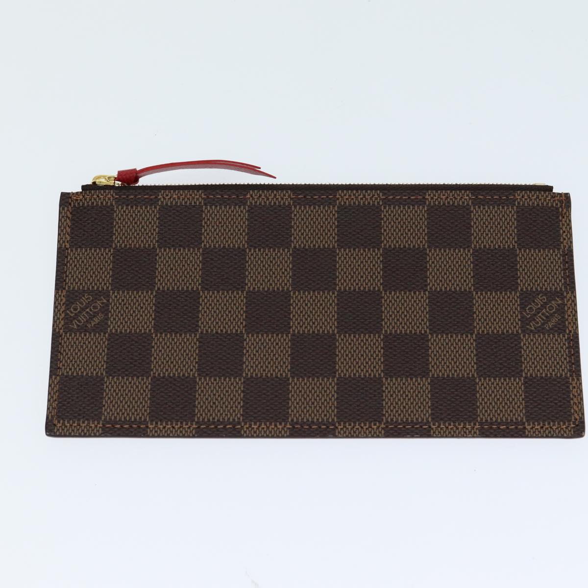 LOUIS VUITTON Damier Ebene Pochette Felice Shoulder Wallet N63032 Auth fm3540S