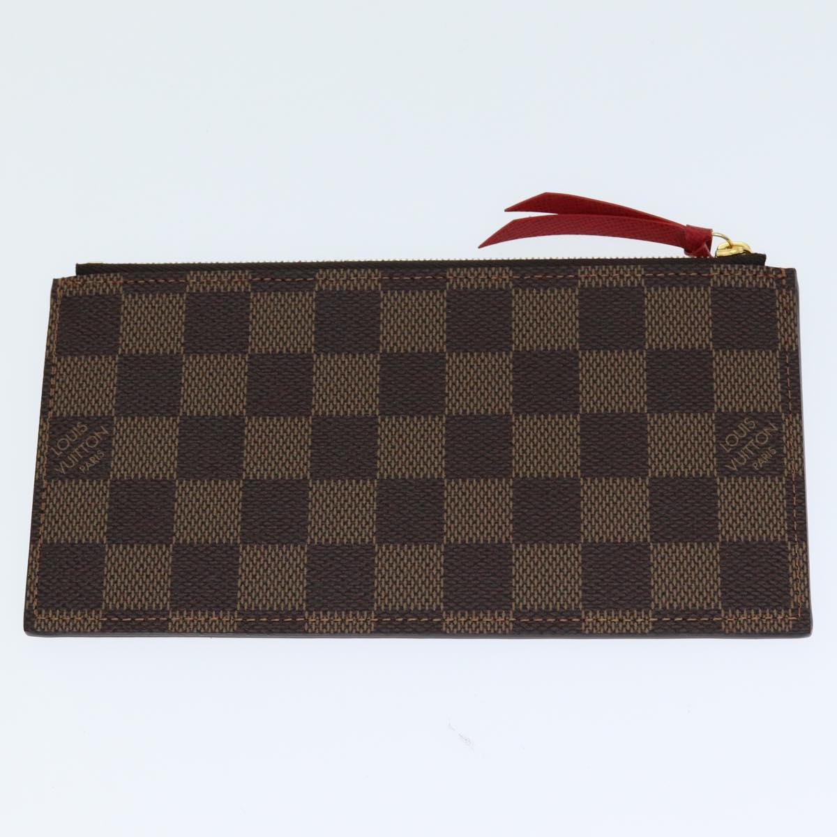 LOUIS VUITTON Damier Ebene Pochette Felice Shoulder Wallet N63032 Auth fm3540S