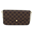 LOUIS VUITTON Damier Ebene Pochette Felice Shoulder Wallet N63032 Auth fm3540SM-13