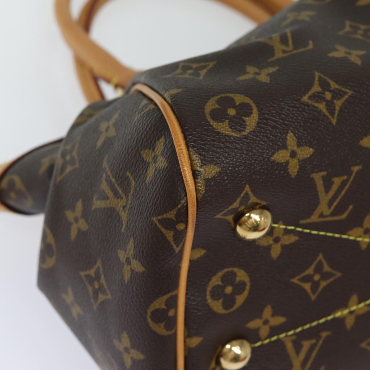 LOUIS VUITTON Monogram Tivori PM Hand Bag M40143 LV Auth fm3550A