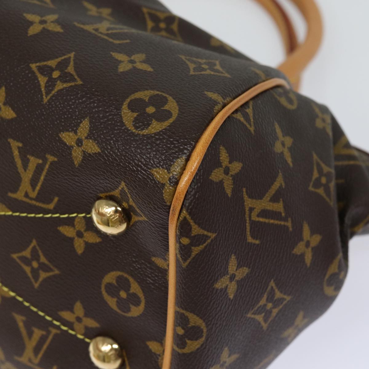 LOUIS VUITTON Monogram Tivori PM Hand Bag M40143 LV Auth fm3550A