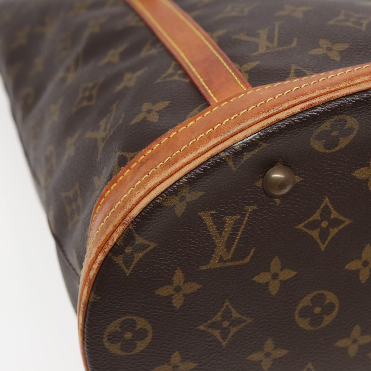 LOUIS VUITTON Monogram Bucket GM Shoulder Bag M42236 LV Auth fm3551