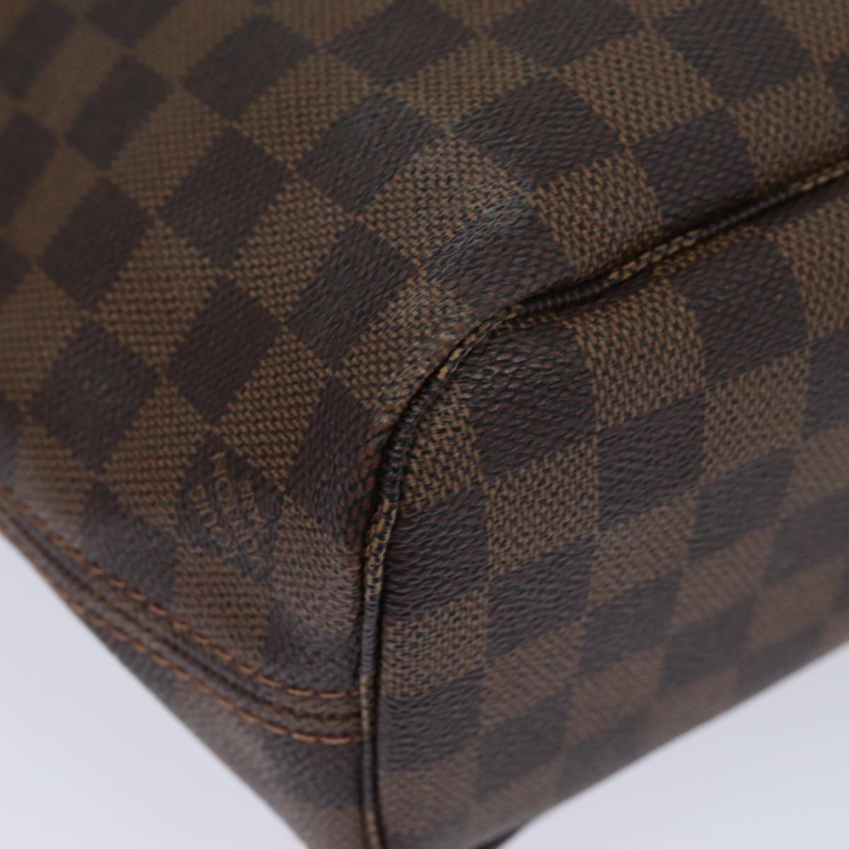 LOUIS VUITTON Damier Ebene Neverfull PM Tote Bag N51109 LV Auth fm3574A