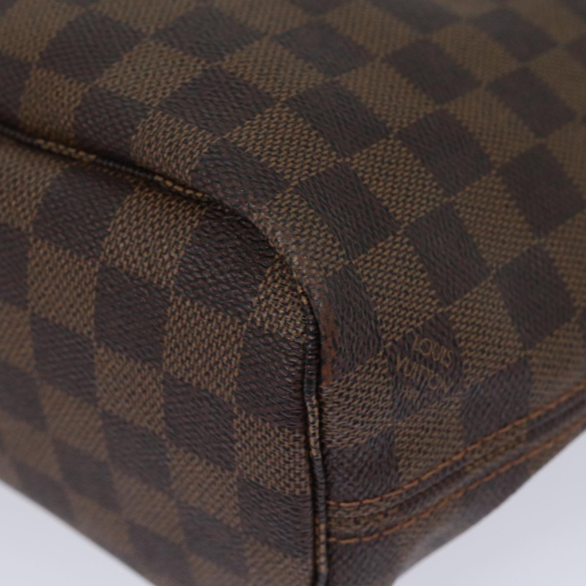 LOUIS VUITTON Damier Ebene Neverfull PM Tote Bag N51109 LV Auth fm3574A