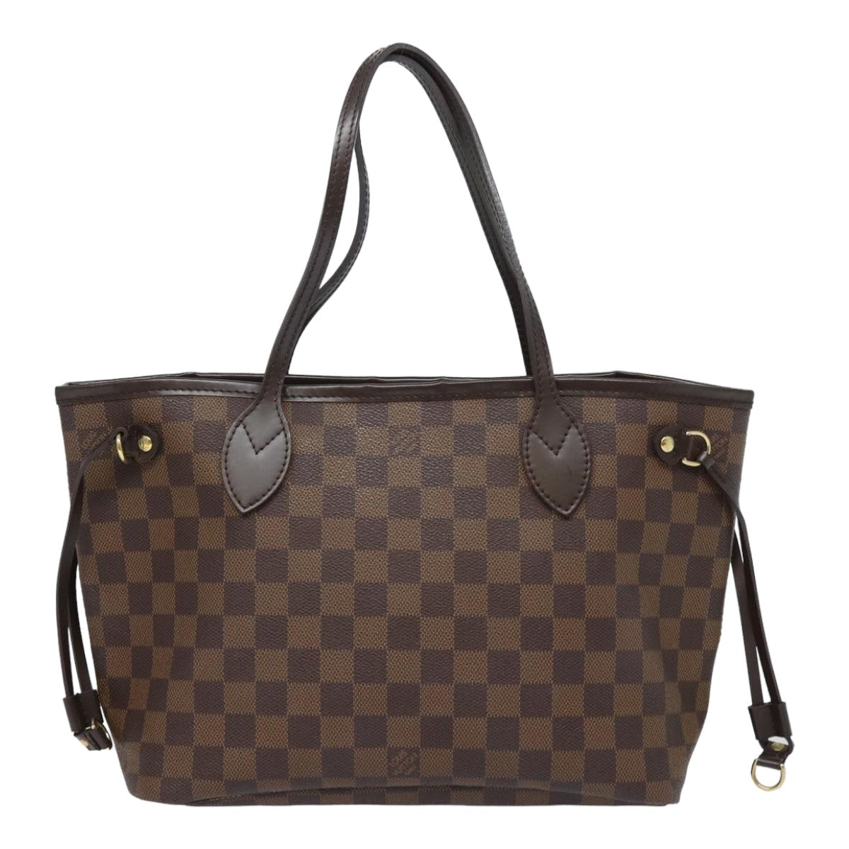 LOUIS VUITTON Damier Ebene Neverfull PM Tote Bag N51109 LV Auth fm3574A