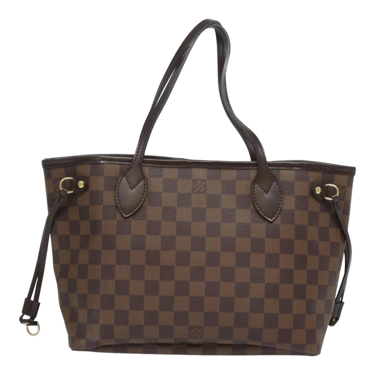 LOUIS VUITTON Damier Ebene Neverfull PM Tote Bag N51109 LV Auth fm3574A - 0