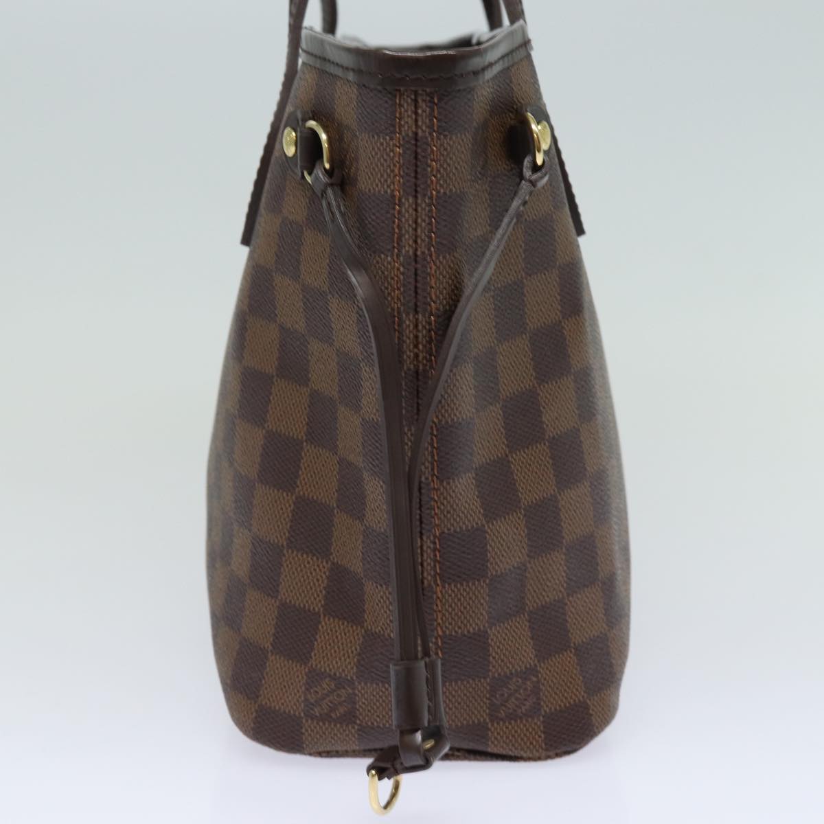 LOUIS VUITTON Damier Ebene Neverfull PM Tote Bag N51109 LV Auth fm3574A