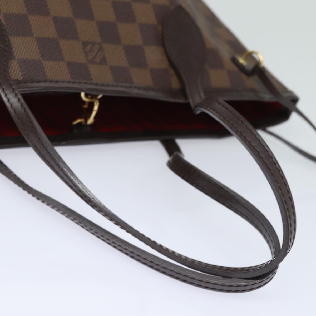 LOUIS VUITTON Damier Ebene Neverfull PM Tote Bag N51109 LV Auth fm3574A