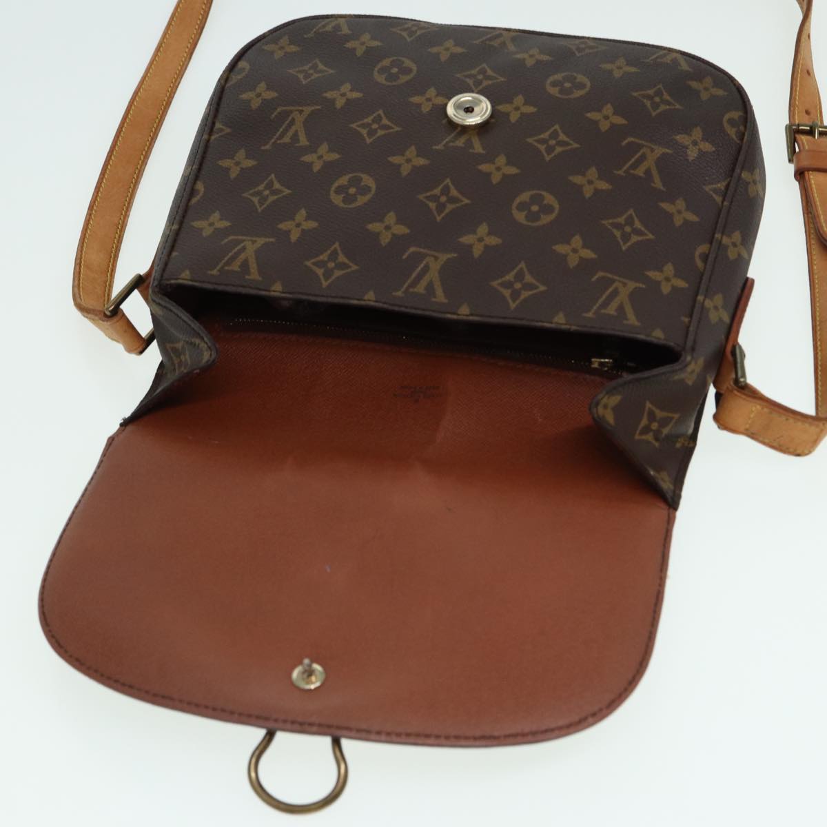 LOUIS VUITTON Monogram Saint Cloud GM Shoulder Bag M51242 LV Auth fm3576