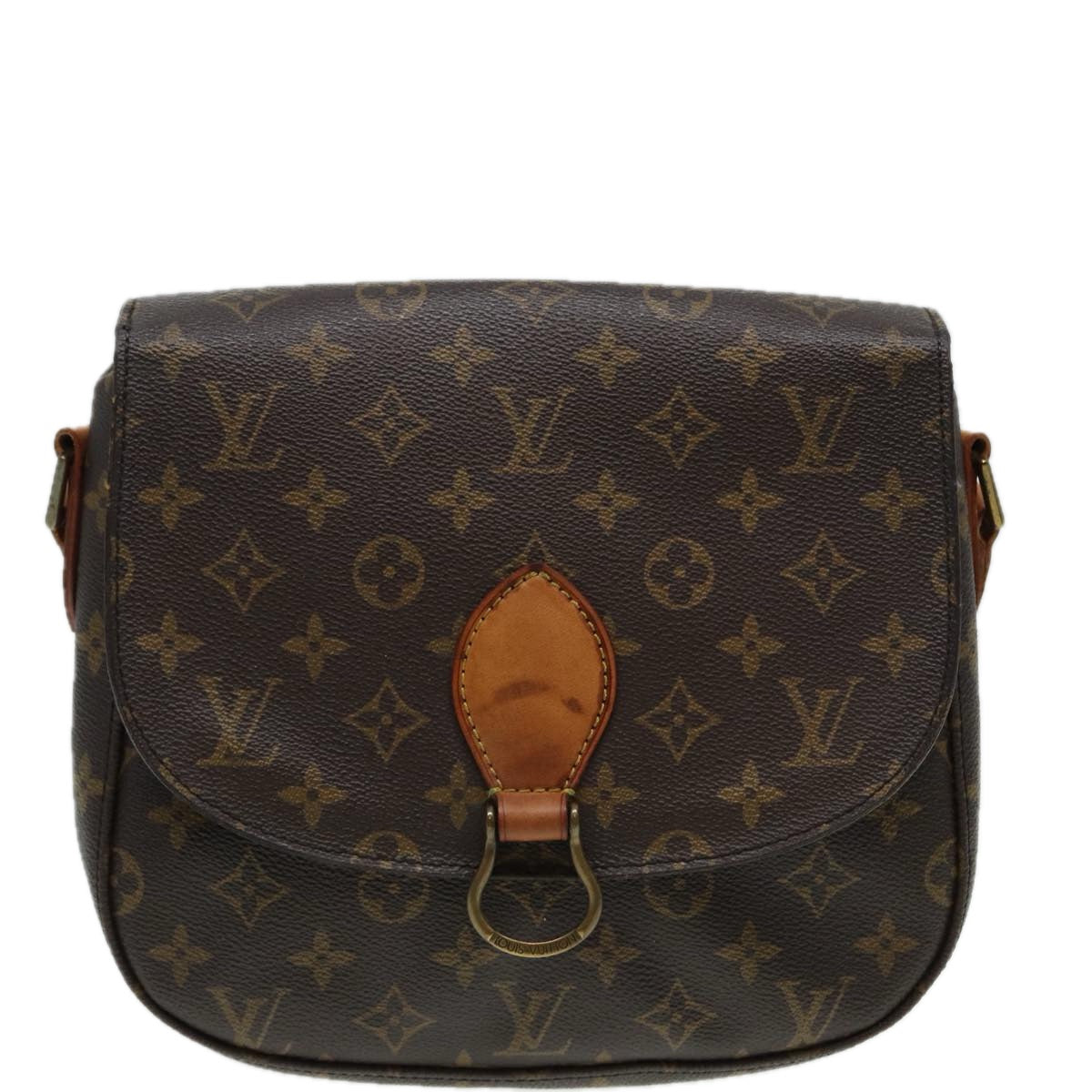 LOUIS VUITTON Monogram Saint Cloud GM Shoulder Bag M51242 LV Auth fm3576