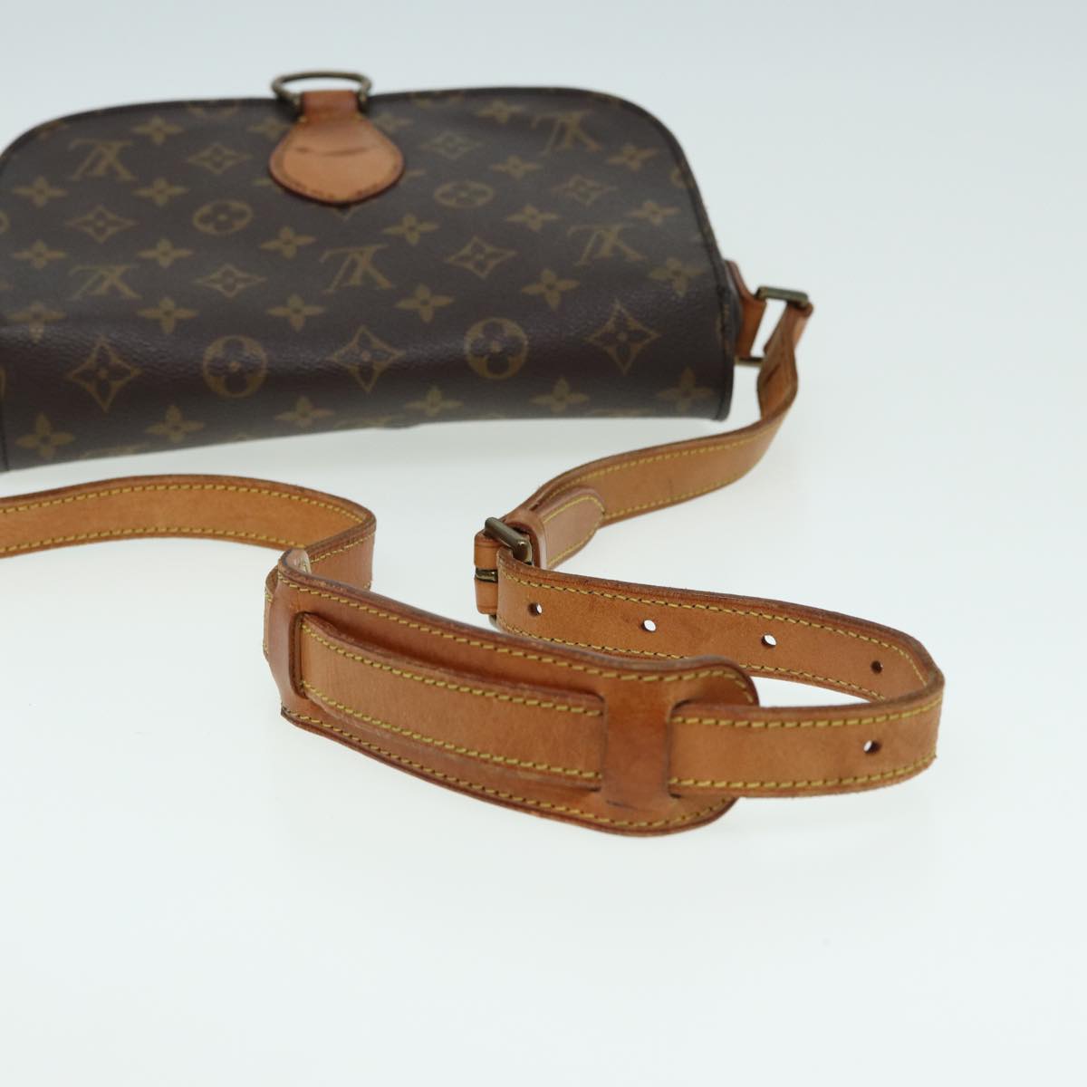 LOUIS VUITTON Monogram Saint Cloud GM Shoulder Bag M51242 LV Auth fm3576