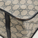 GUCCI GG Supreme Sherry Line Hand Bag PVC Navy Red Auth fm3583-16