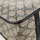 GUCCI GG Supreme Sherry Line Hand Bag PVC Navy Red Auth fm3583-17