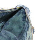 GUCCI GG Supreme Sherry Line Hand Bag PVC Navy Red Auth fm3583-22