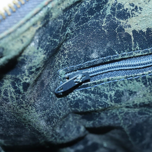 GUCCI GG Supreme Sherry Line Hand Bag PVC Navy Red Auth fm3583