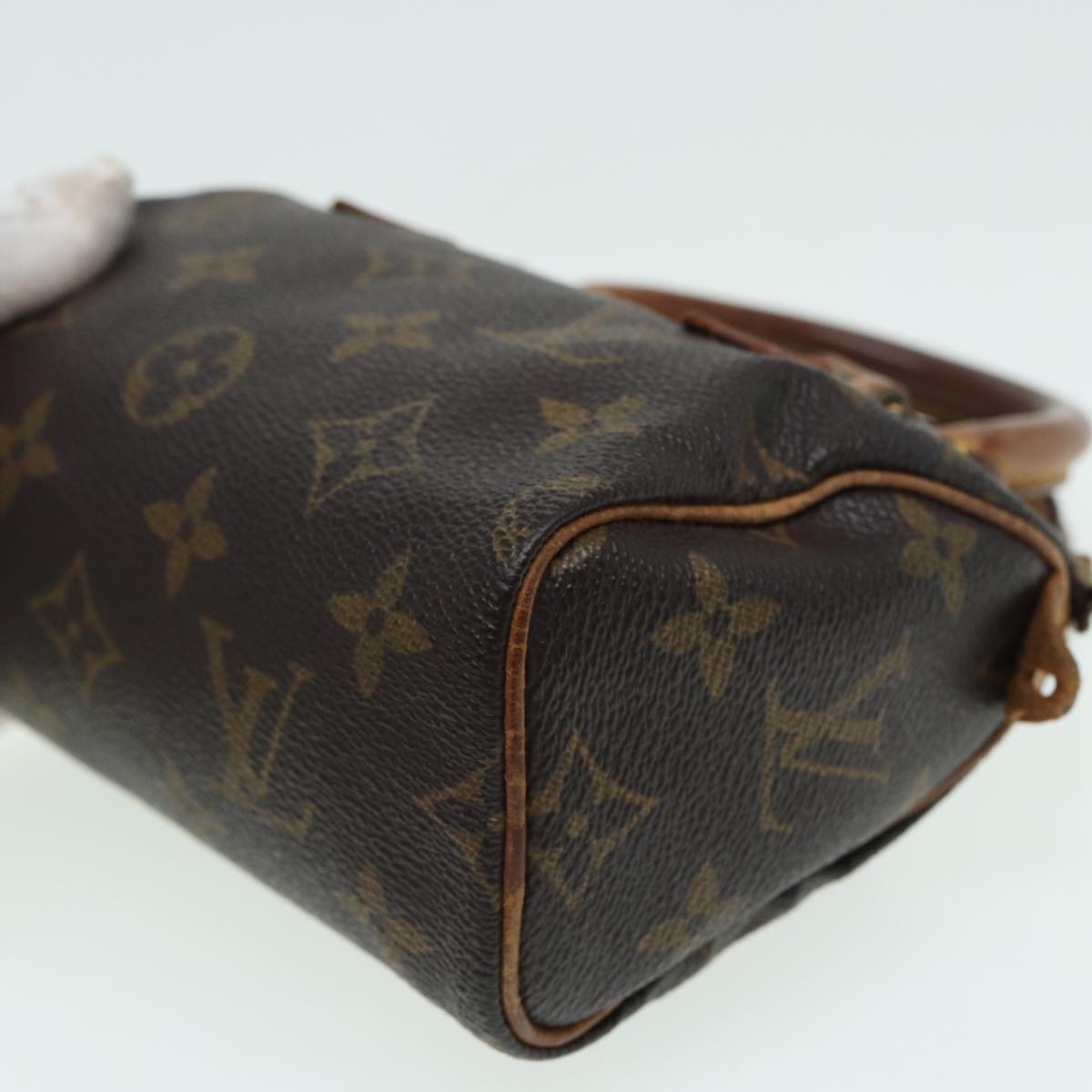 LOUIS VUITTON Monogram Mini Speedy Hand Bag M41534 LV Auth fm3593