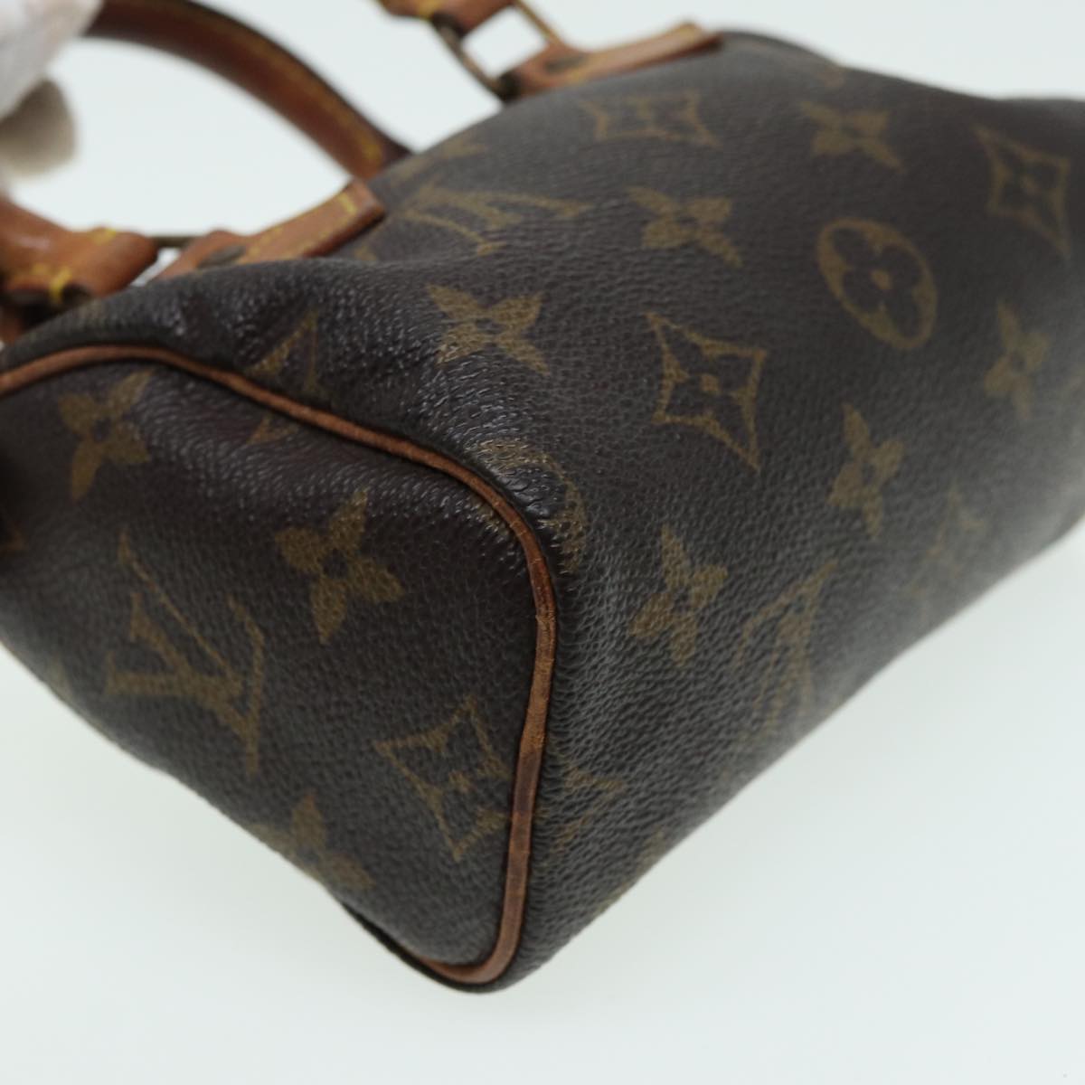 LOUIS VUITTON Monogram Mini Speedy Hand Bag M41534 LV Auth fm3593