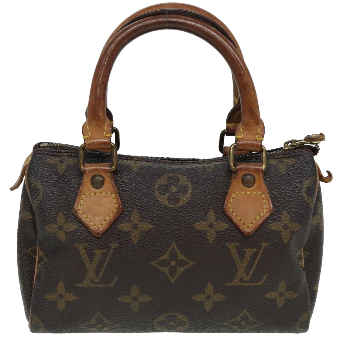 LOUIS VUITTON Monogram Mini Speedy Hand Bag M41534 LV Auth fm3593