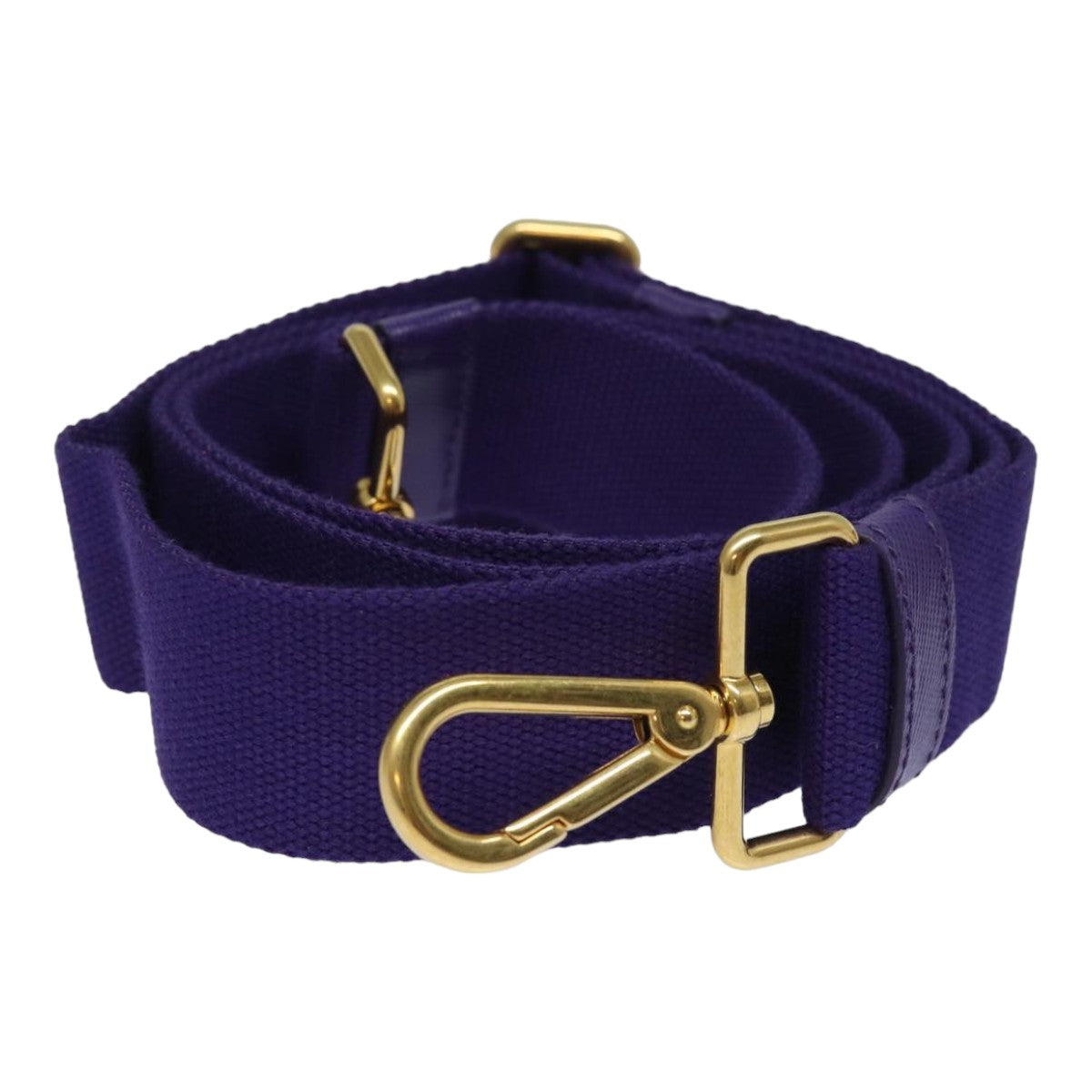 PRADA Shoulder Strap for Canapa Canvas Purple Auth fm3594